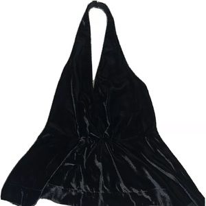 Express Black Velvet Tank Top. New
